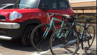 クロスビーにロードバイク&クロスバイクを積載する